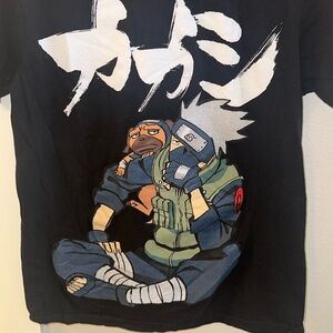 EUC Naruto Kakashi Screen Tee Short Sleeve T-Shirt Size S Small
